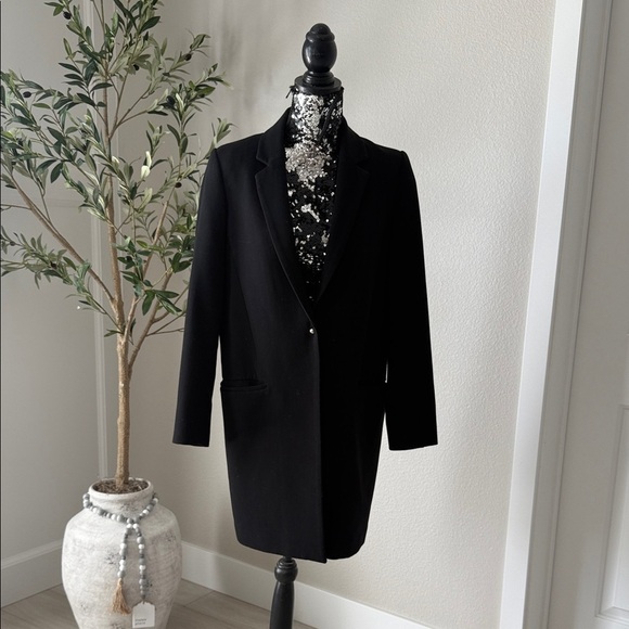 Mango Classic Black Blazer Jacket - Picture 2 of 6